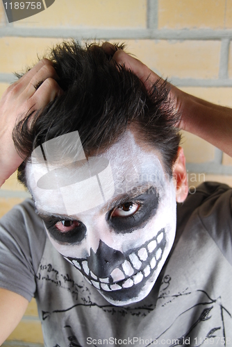 Image of Frustrated skeleton guy (Carnival portrait)