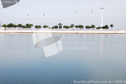 Image of Modern cablecars in Lisbon