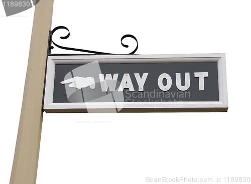 Image of Way out sign