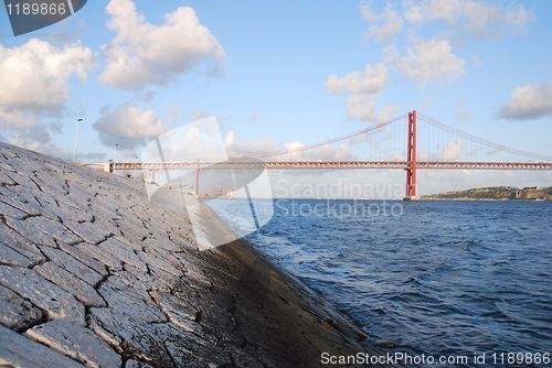 Image of 25th April bridge in Lisbon, Portugal