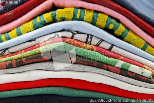 Image of Colorful t-shirts