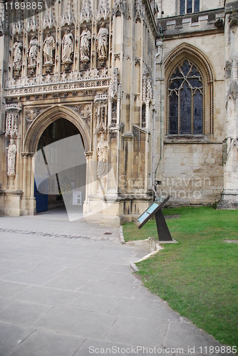 Image of Entrance of Gloucester Cathedral (sculptures detail)