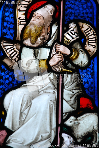 Image of Religious stained glass window