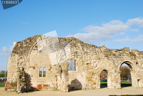 Image of St Oswald's Priory ruins in Gloucester