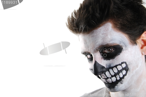 Image of Creepy skeleton guy (Carnival face painting)