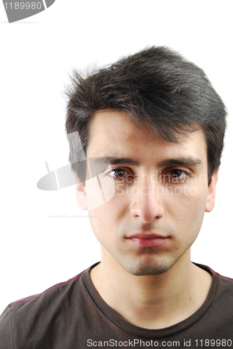 Image of Sad or depressed young adult portrait 