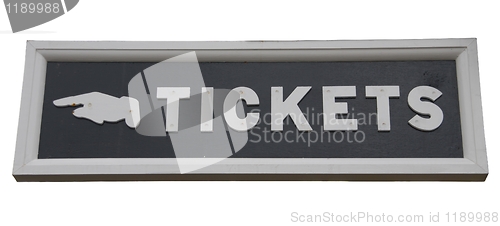 Image of Tickets sign