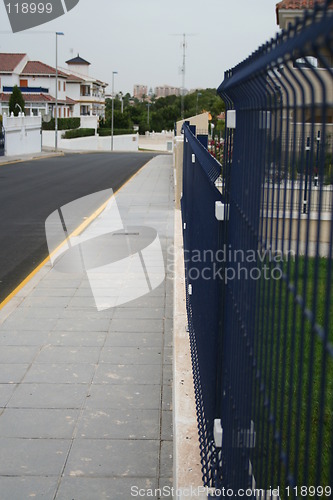 Image of Blue fence