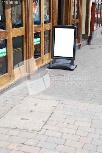 Image of Empty restaurant/pub menu