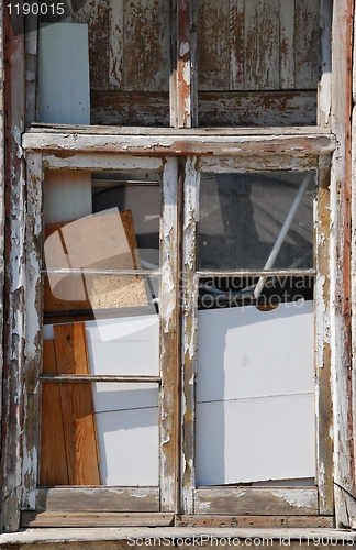 Image of Abandoned window building