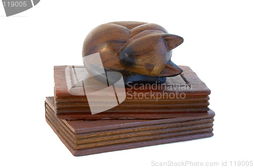 Image of Cat book end