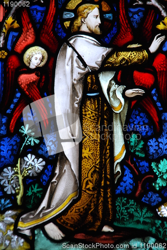 Image of Religious stained glass window