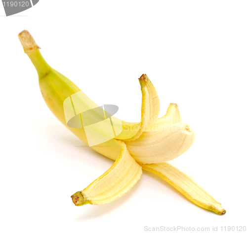 Image of peeled banana