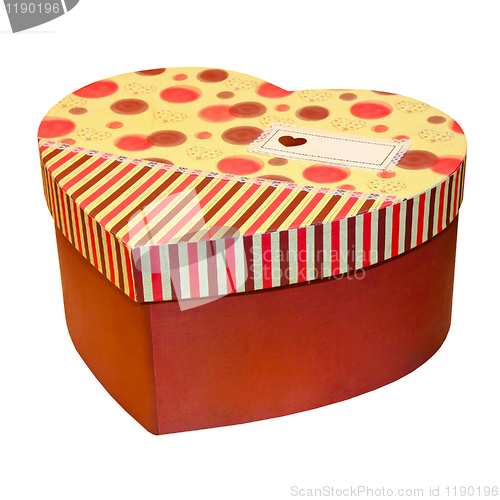 Image of Red heart box