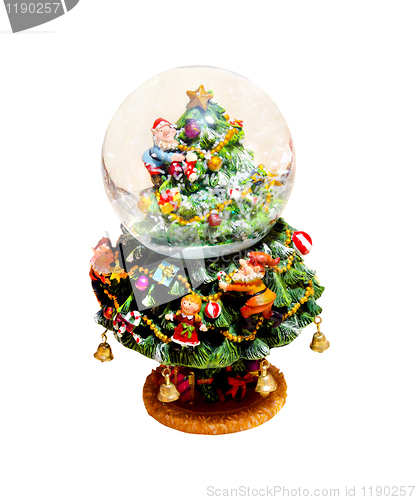Image of Christmas snow globe
