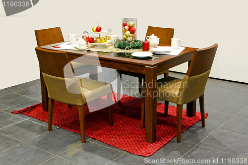 Image of Christmas dining room