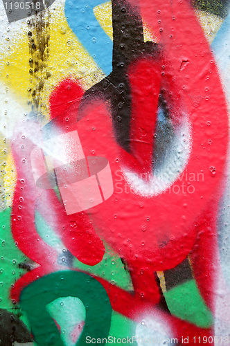 Image of graffiti layers