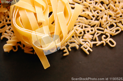 Image of tagliatelle and soup pasta