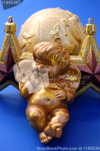 Image of Angel, stars and bauble decoration