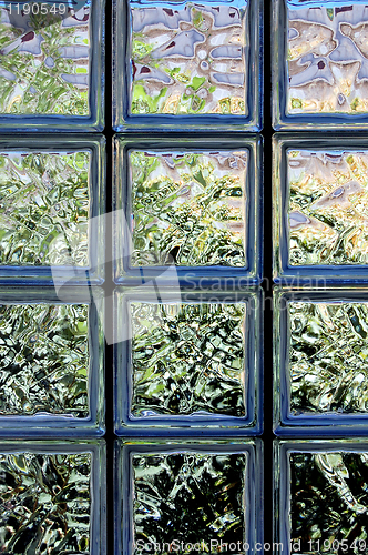 Image of glass brick wall