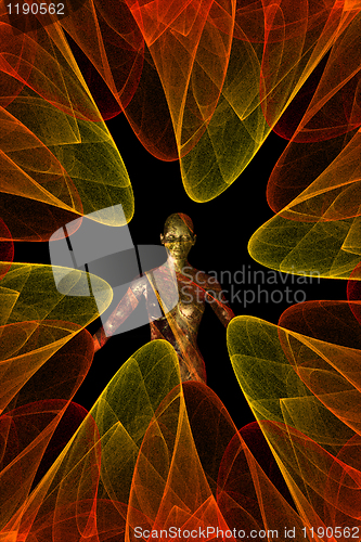 Image of spiral fractal figure