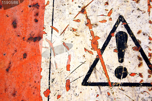 Image of abstract warning sign