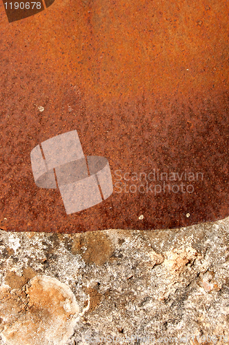 Image of stone and metal texture