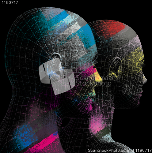 Image of futuristic couple