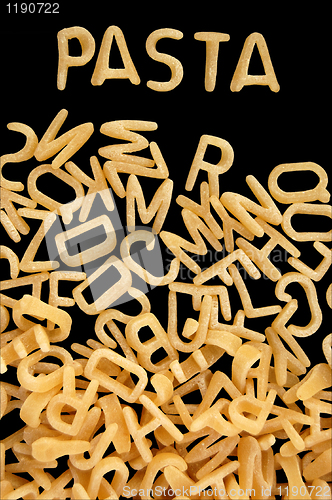 Image of alphabet soup pasta