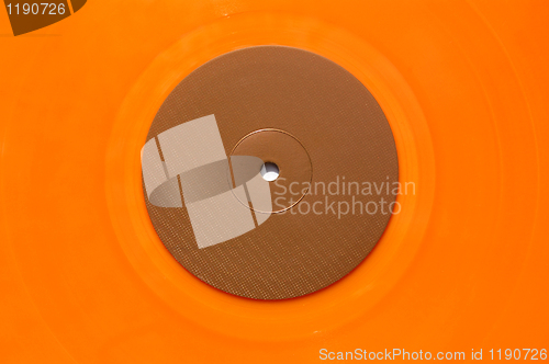 Image of orange vinyl music record