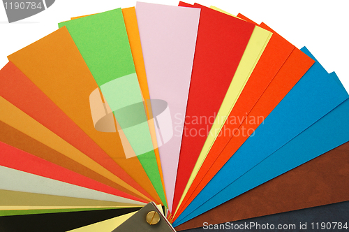 Image of paper color samples