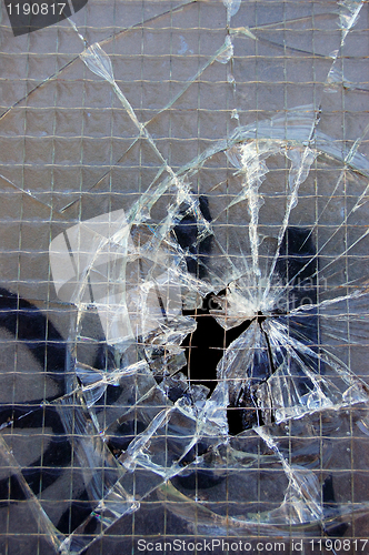 Image of broken glass background