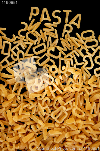 Image of abc pasta background