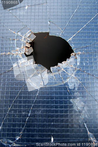 Image of broken window