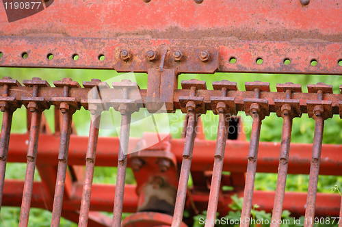 Image of rusty tillage plow