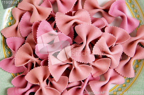 Image of farfalle pasta plate