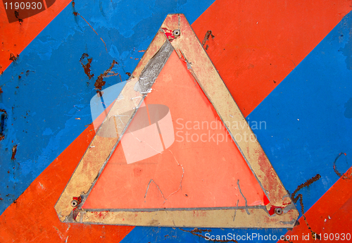 Image of empty warning sign