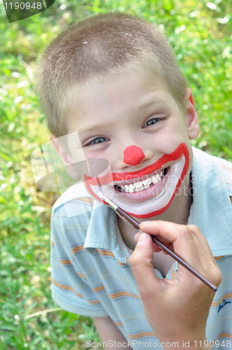 Image of kid face mask paint 