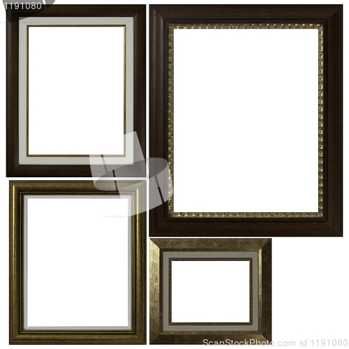 Image of Four antique picture frames