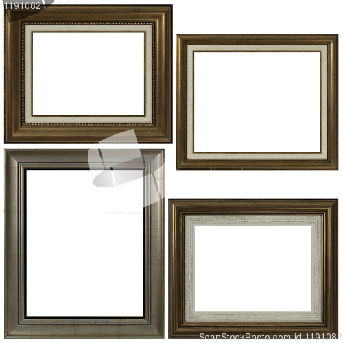 Image of Four antique picture frames