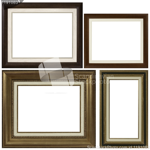 Image of Four antique picture frames