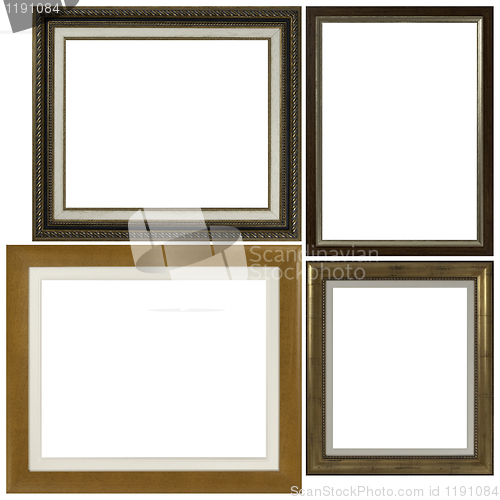 Image of Four antique picture frames