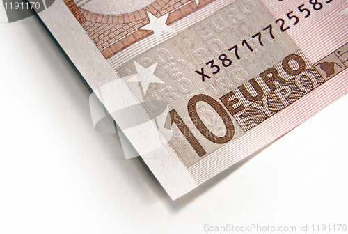 Image of fragment of euro money 