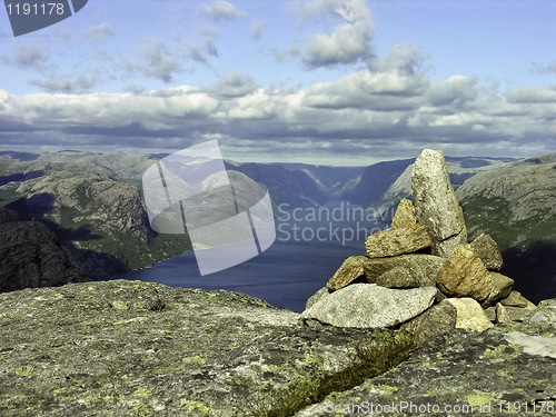 Image of Atop of a Norway mountain