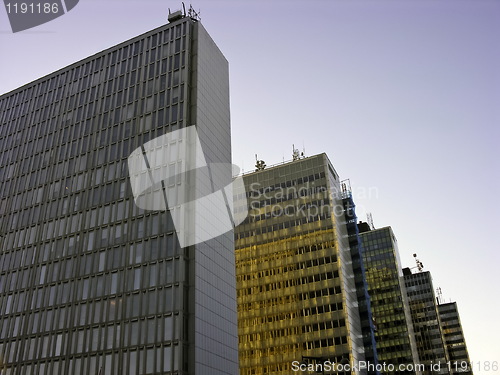 Image of Skyscrapers in a row