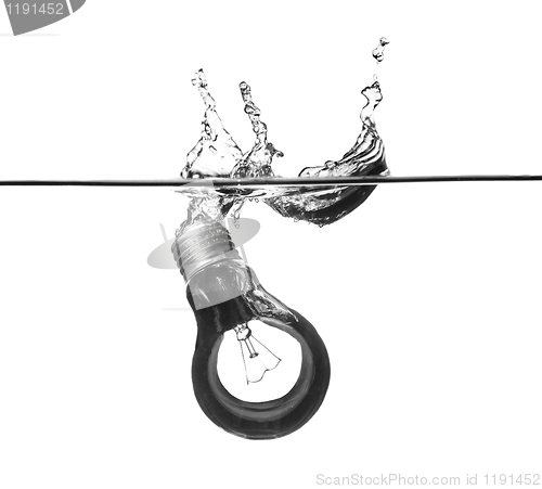 Image of bulb in the water