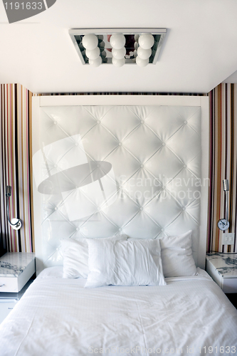 Image of White Hotel Bedroom