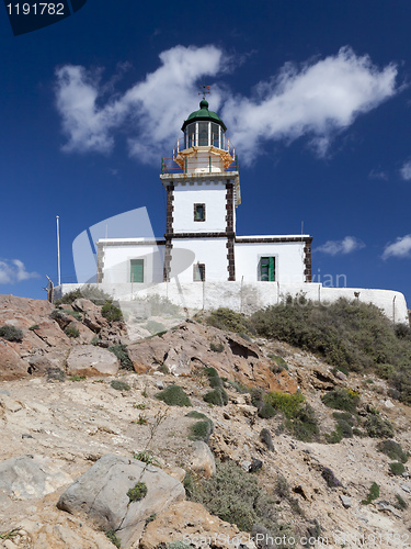 Image of Santorini lighthouse