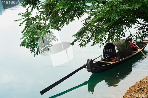 Image of Fishing boat on the river