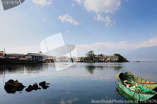 Image of Lake landscape in Dali,Yunnan,China